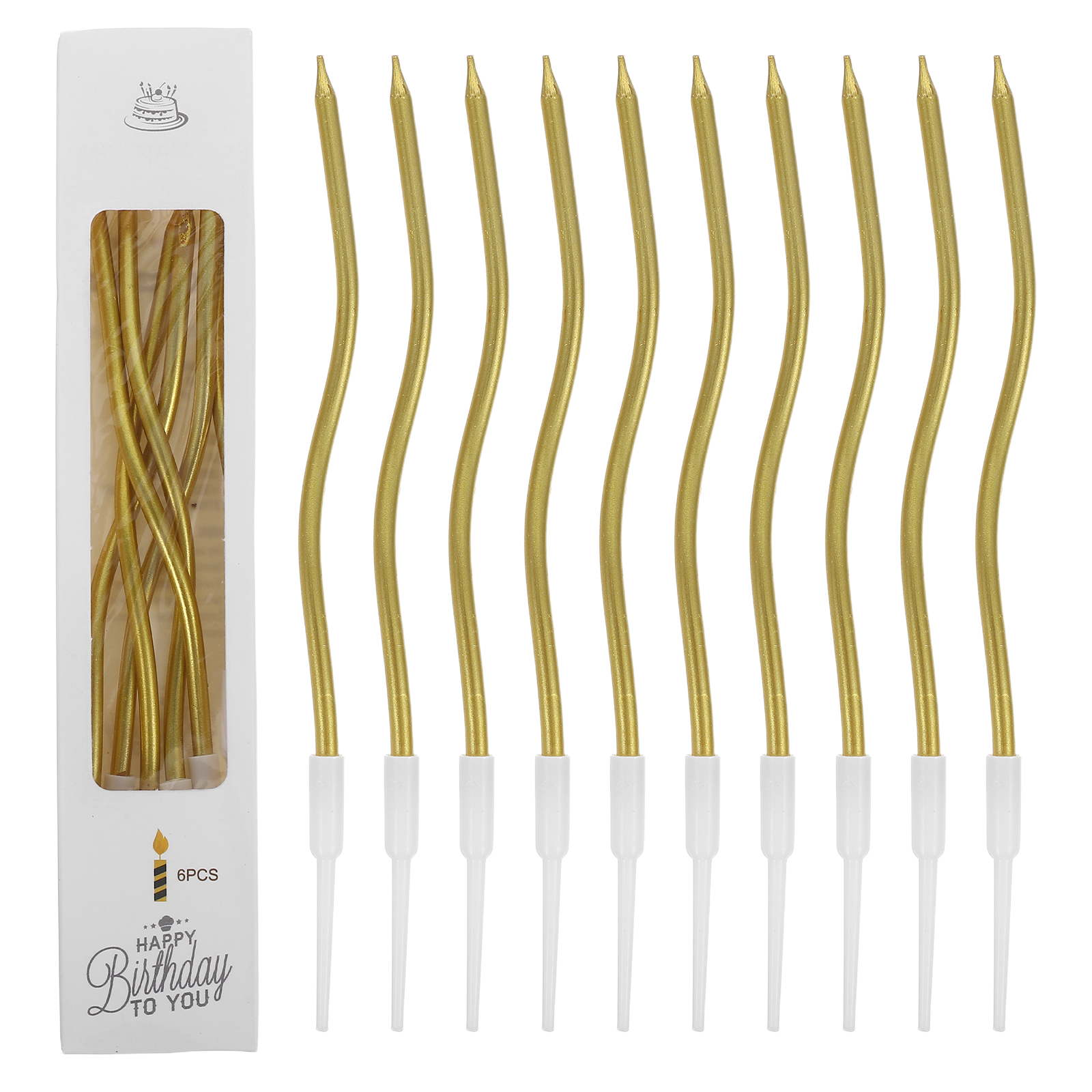 Candle Supply - 72Pcs Spiral Birthday Candles Twisted Spiral