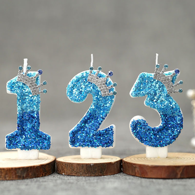 Creative Peacock Blue Crown Di - Candle Supply avis et prix