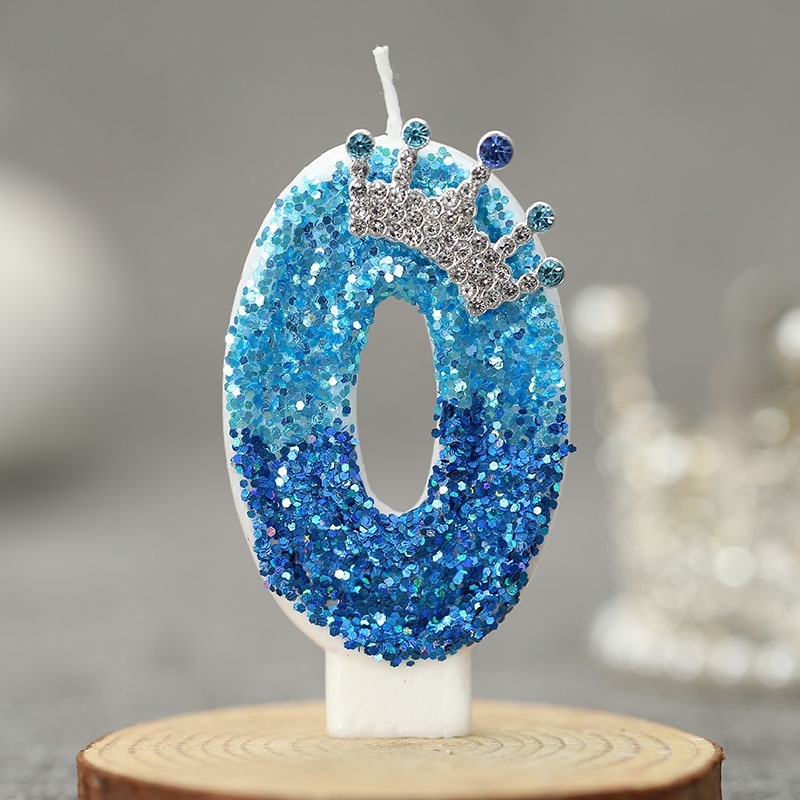Creative Peacock Blue Crown Di - Candle Supply avis et prix