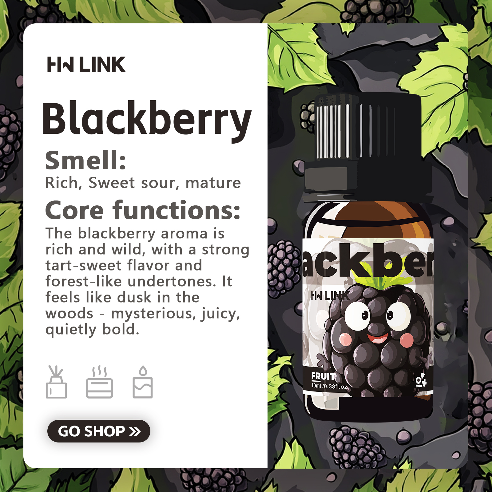 Blackberry Essential Oil Black - Fragrance Oil 10Ml avis et prix