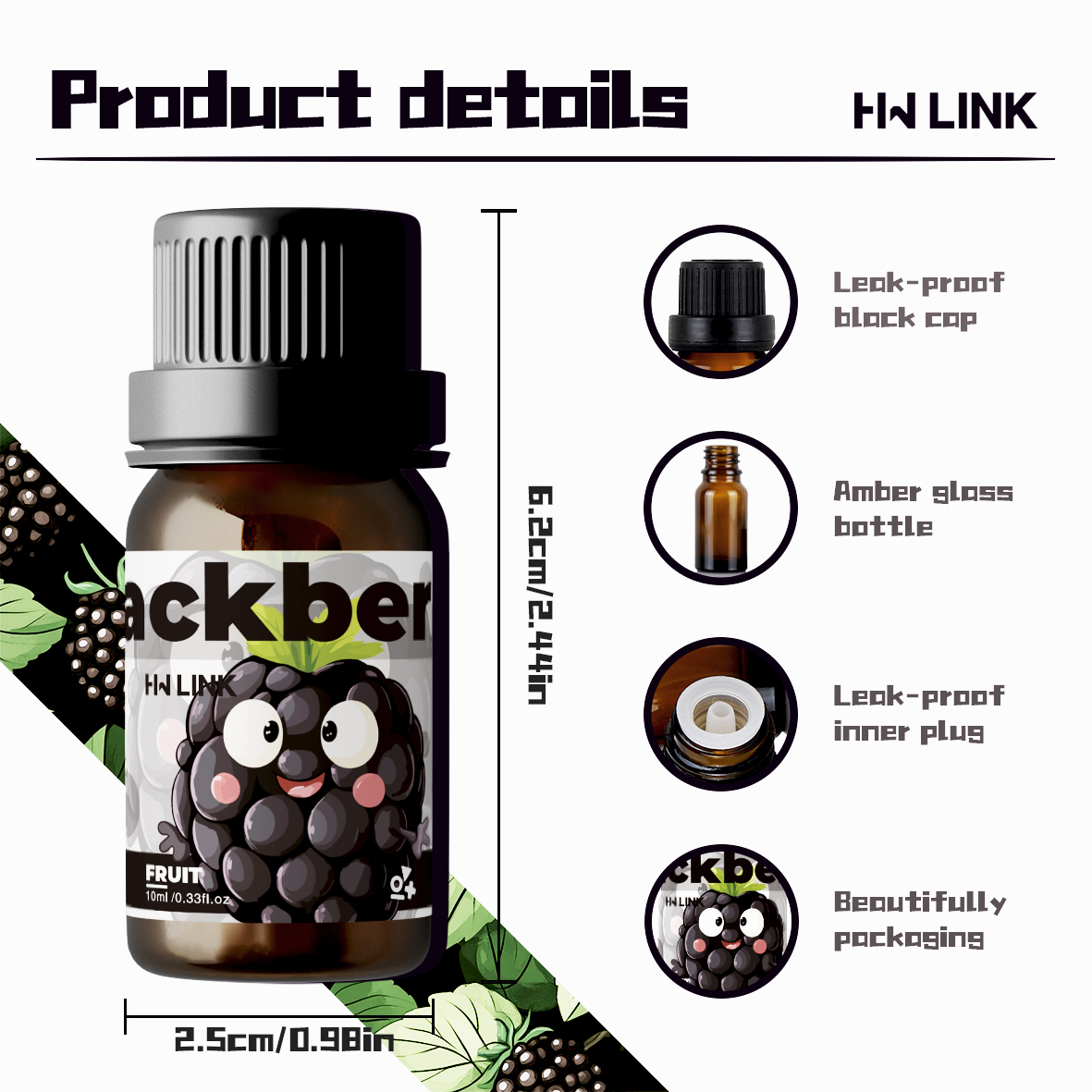 Blackberry Essential Oil Black - Fragrance Oil 10Ml avis et prix