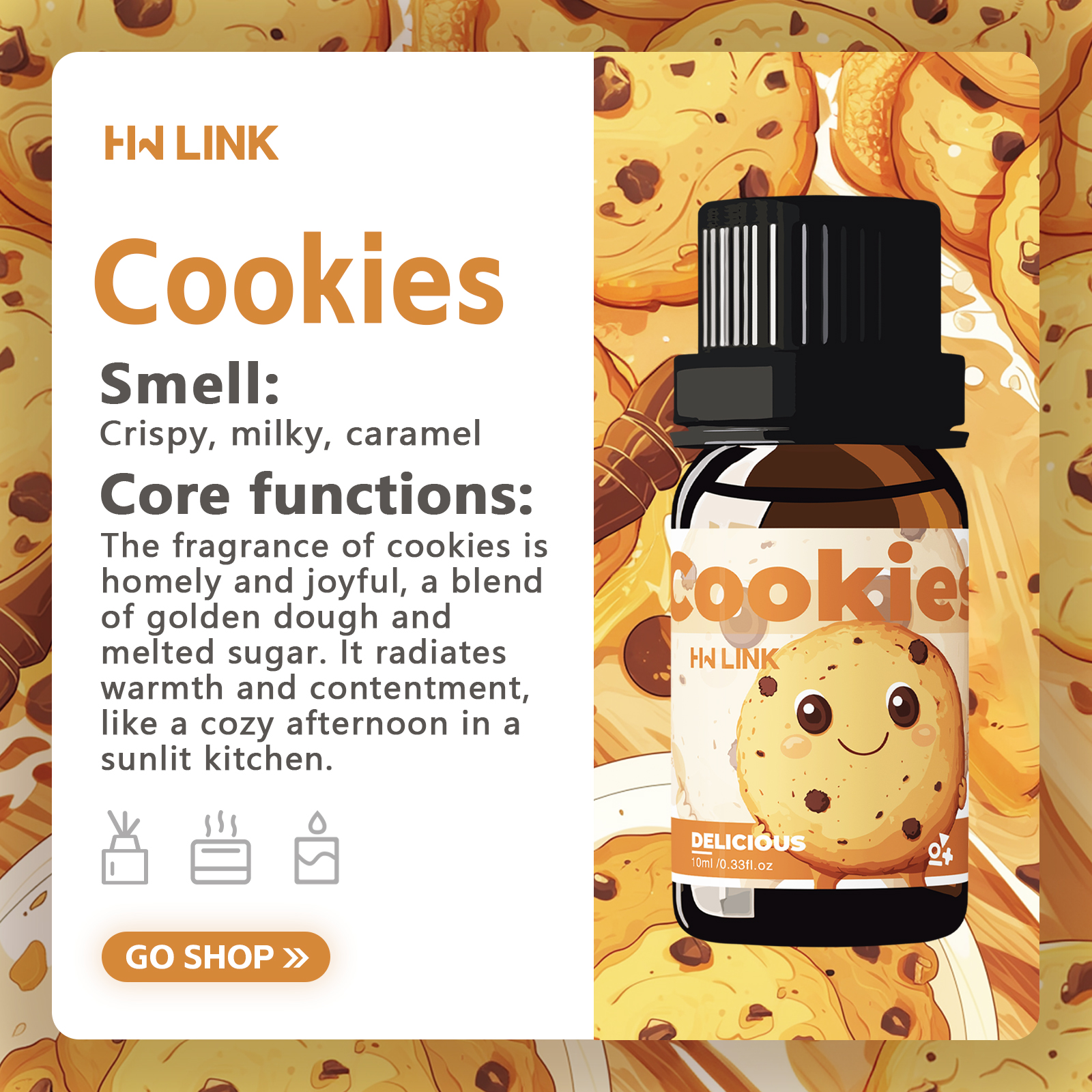 10ml Cookies Essential Oils Pe - Fragrance Oil 10Ml avis et prix