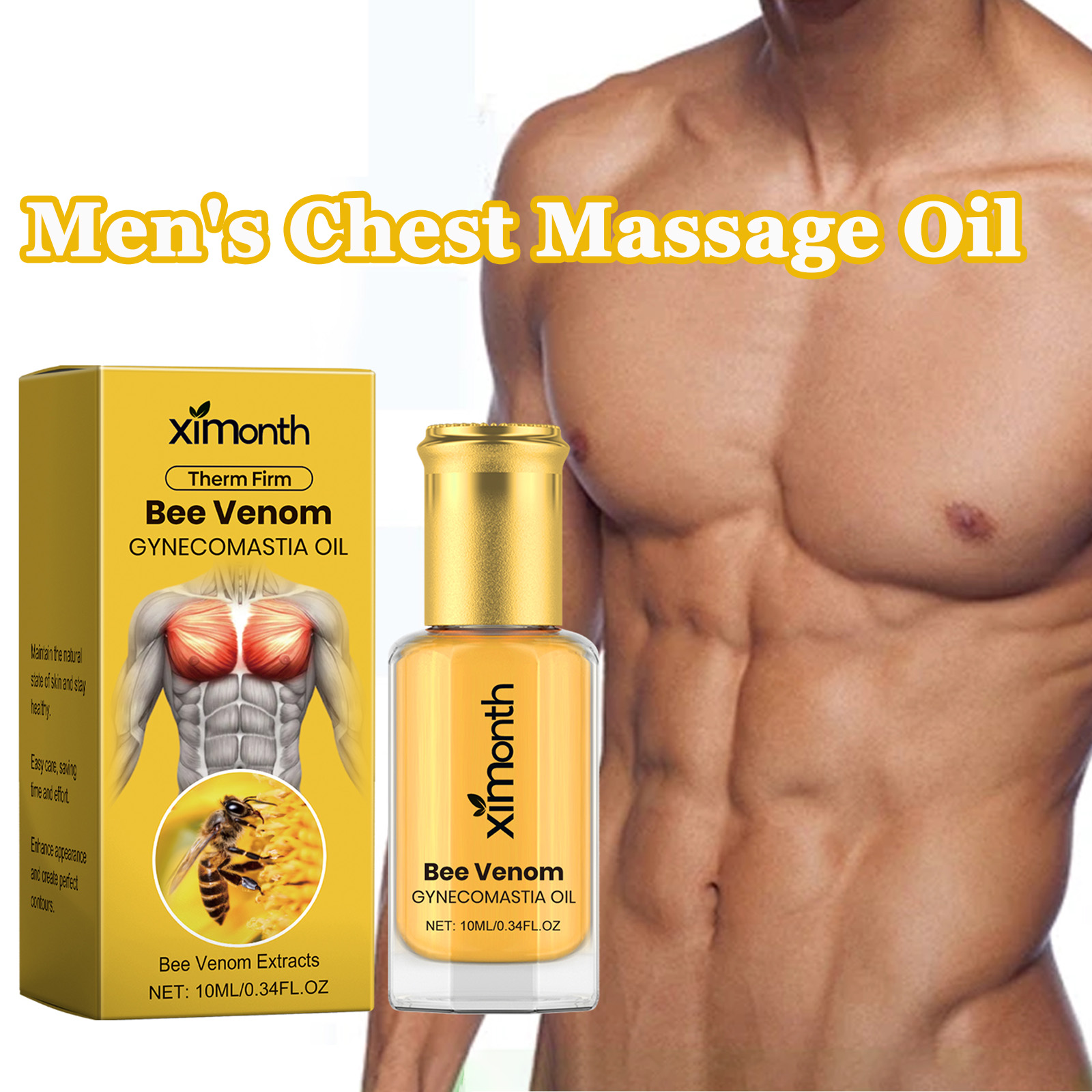 Bee Venom Men's Chest Massage  - Fragrance Oil 10Ml avis et prix