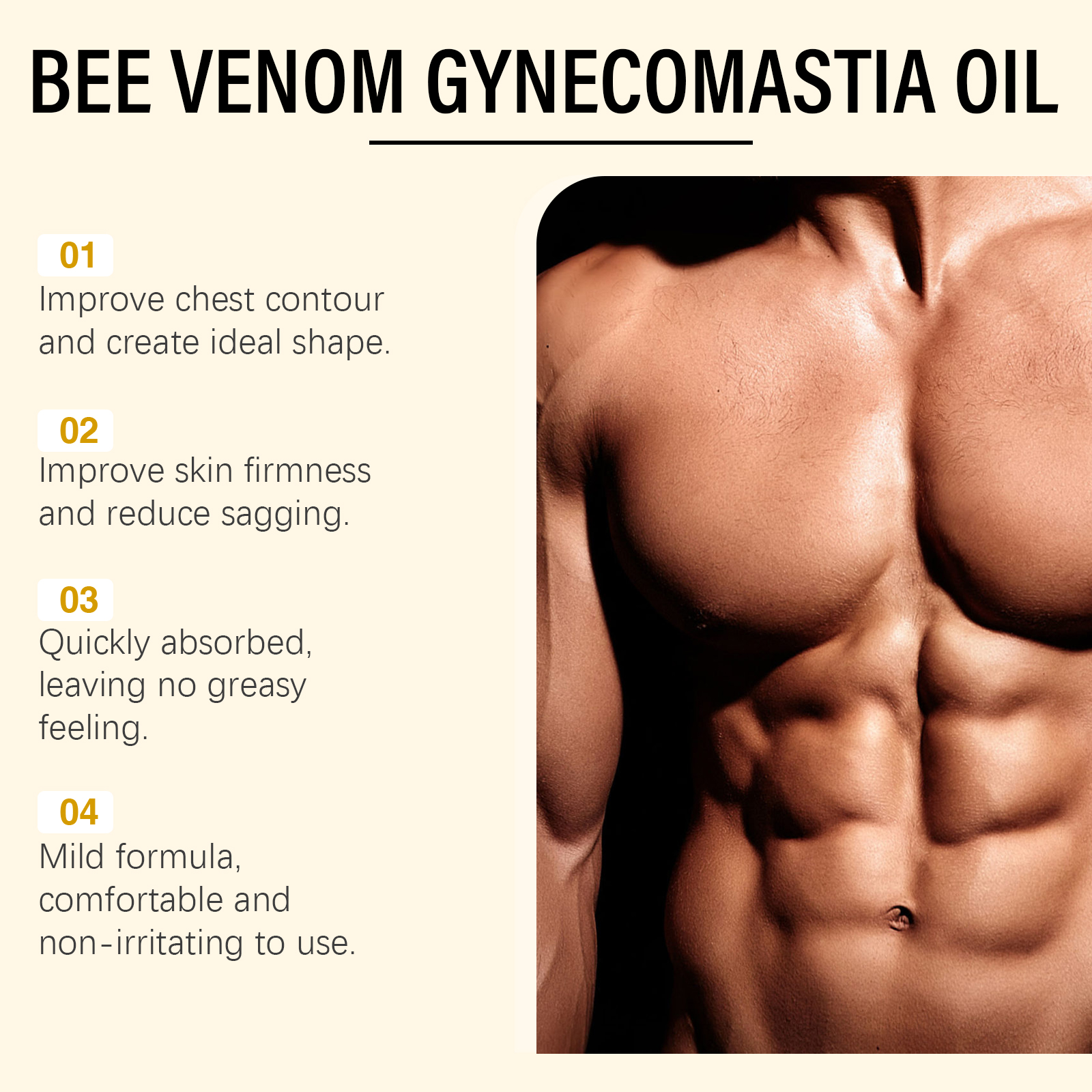 Bee Venom Men's Chest Massage  - Fragrance Oil 10Ml avis et prix