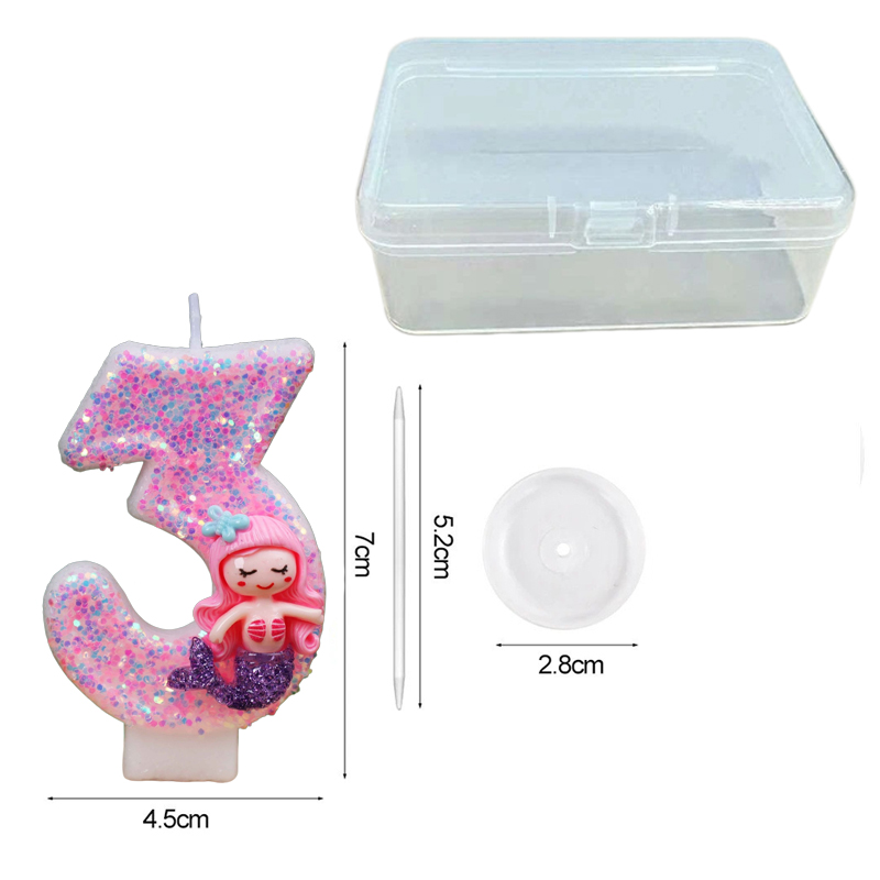 Creative Pink Mermaid 0-9 Digi - Candle Supply avis et prix