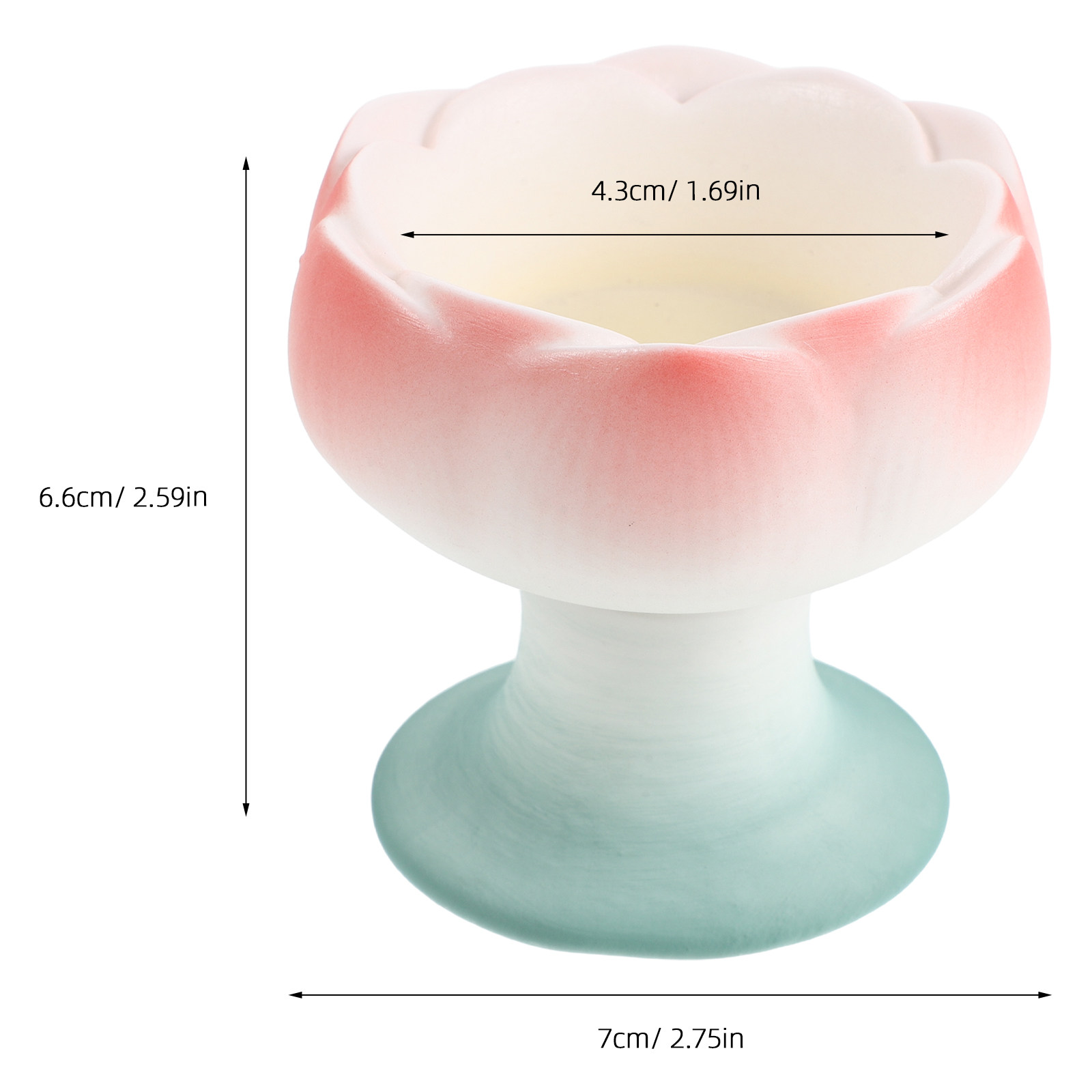 Ceramic Lotus Shaped Holder wi - Zen Candle Supplies avis et prix