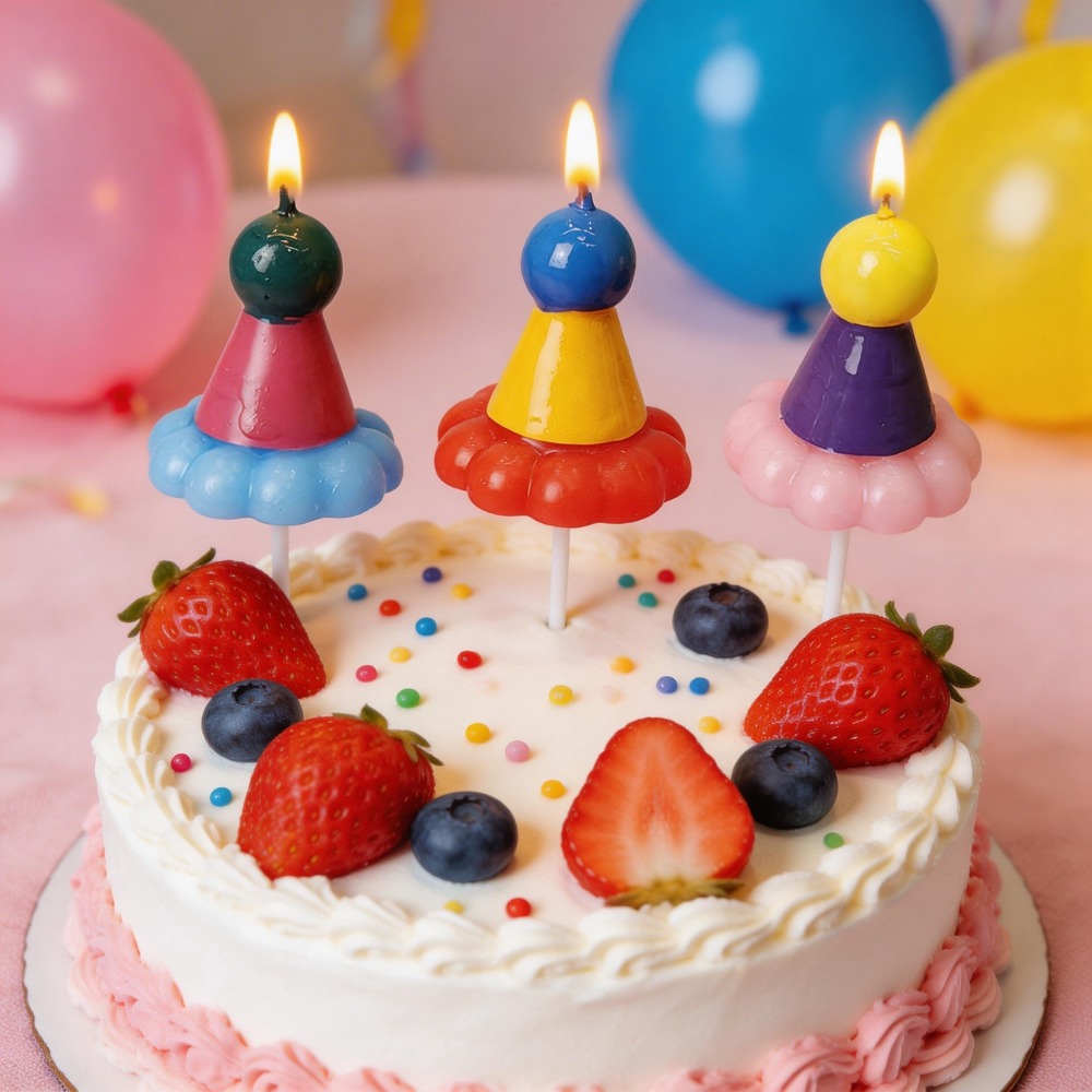 3PCS Party Hat Birthday Candle - Candle Supply avis et prix