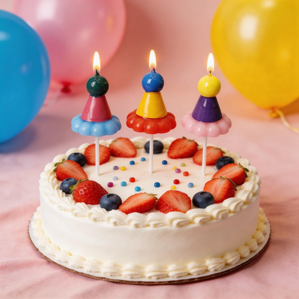 3PCS Party Hat Birthday Candle - Candle Supply avis et prix