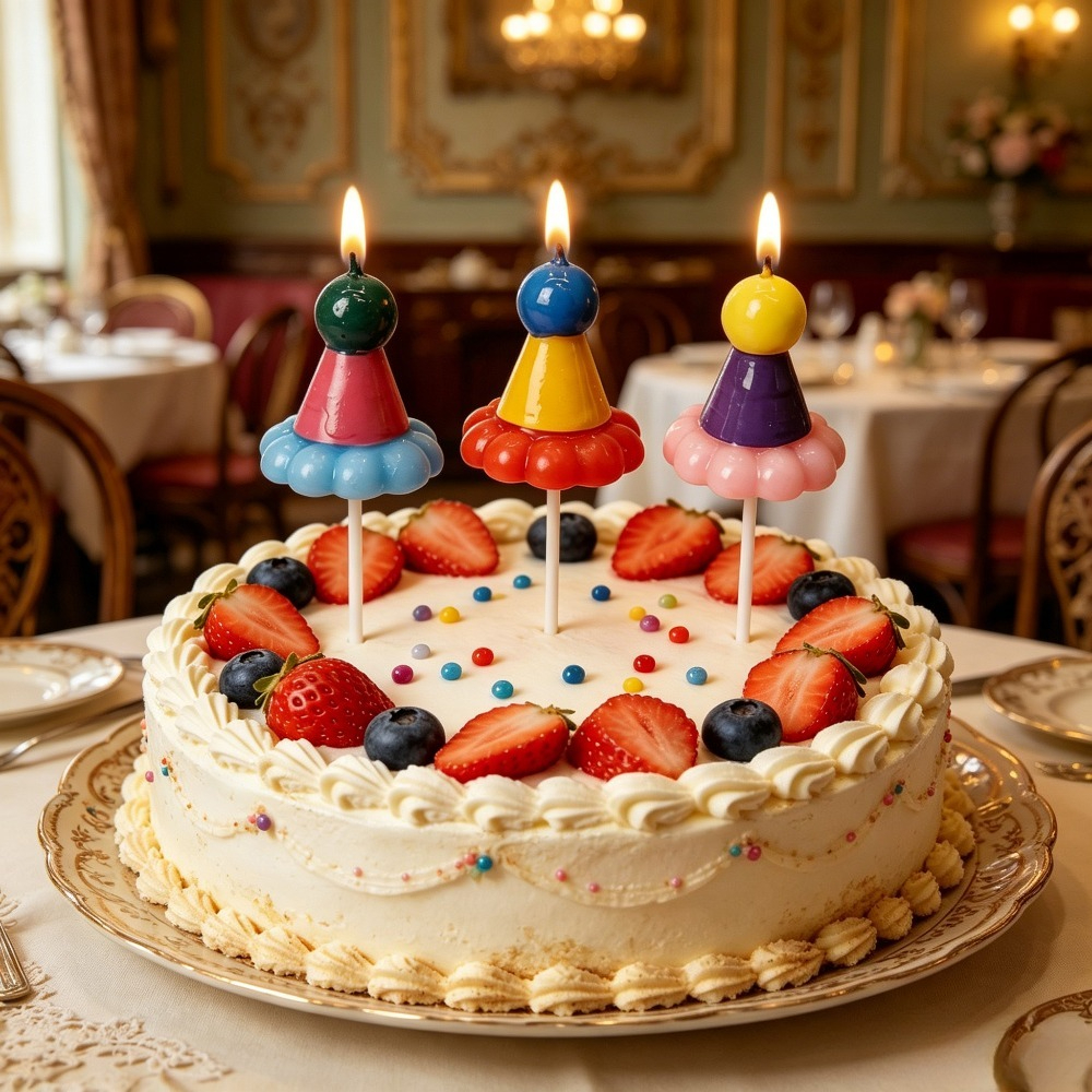 3PCS Party Hat Birthday Candle - Candle Supply avis et prix