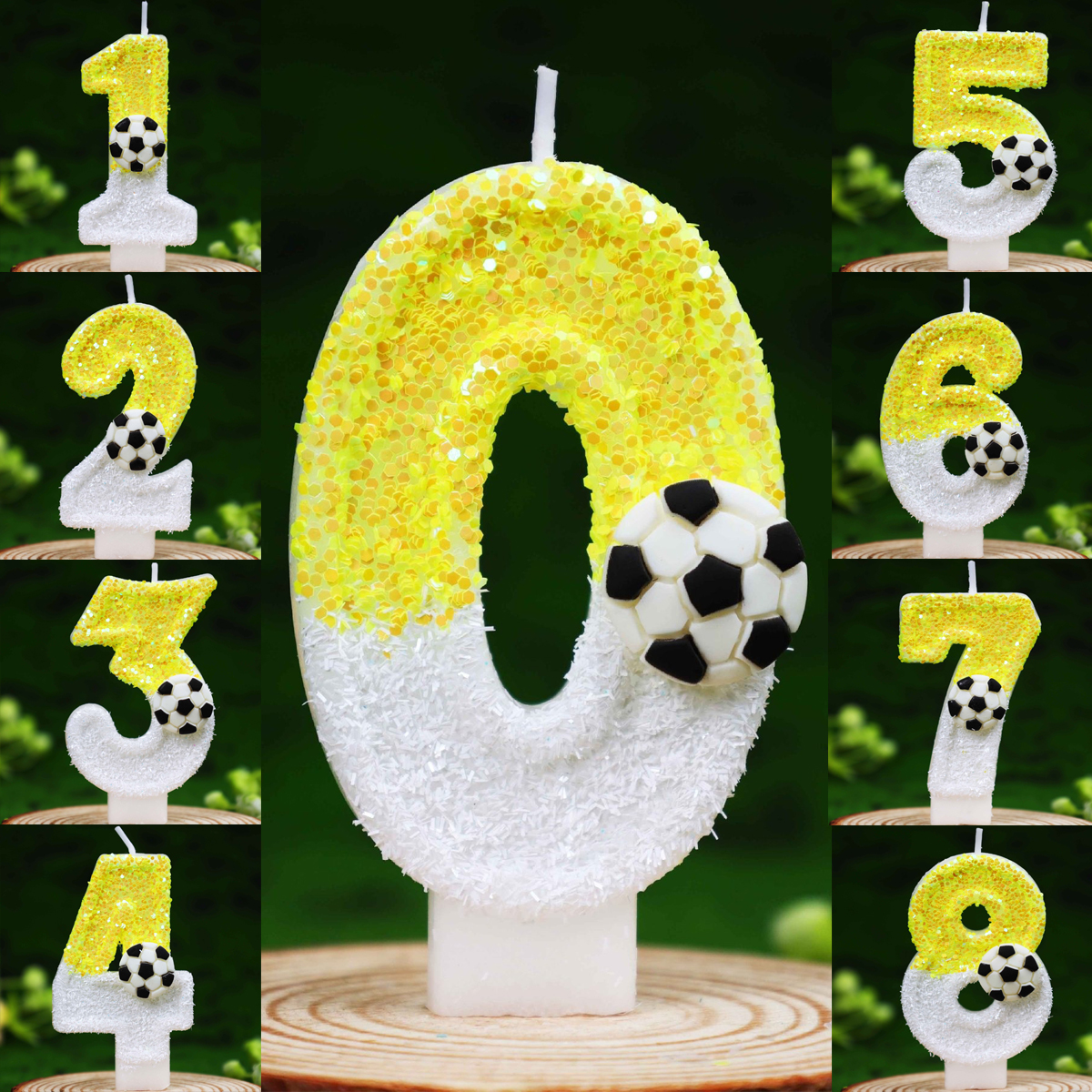 Yellow White Sequins Sports Fo - Candle Supply avis et prix