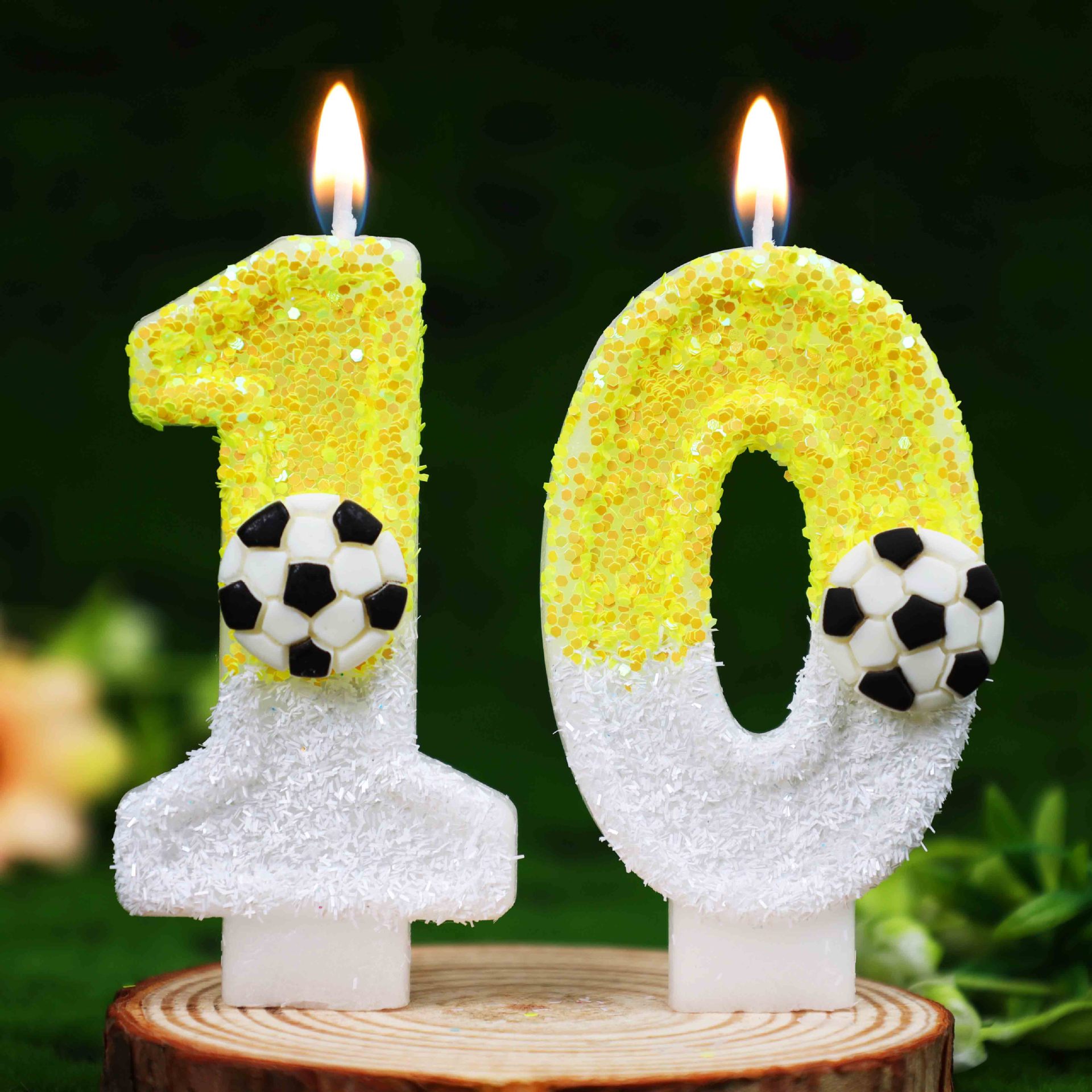 Yellow White Sequins Sports Fo - Candle Supply avis et prix