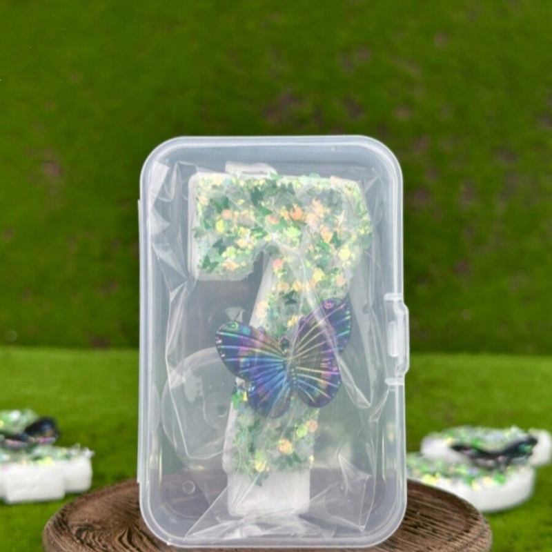 1Pc Green Sequins Number 0-9 B - Candle Supply avis et prix