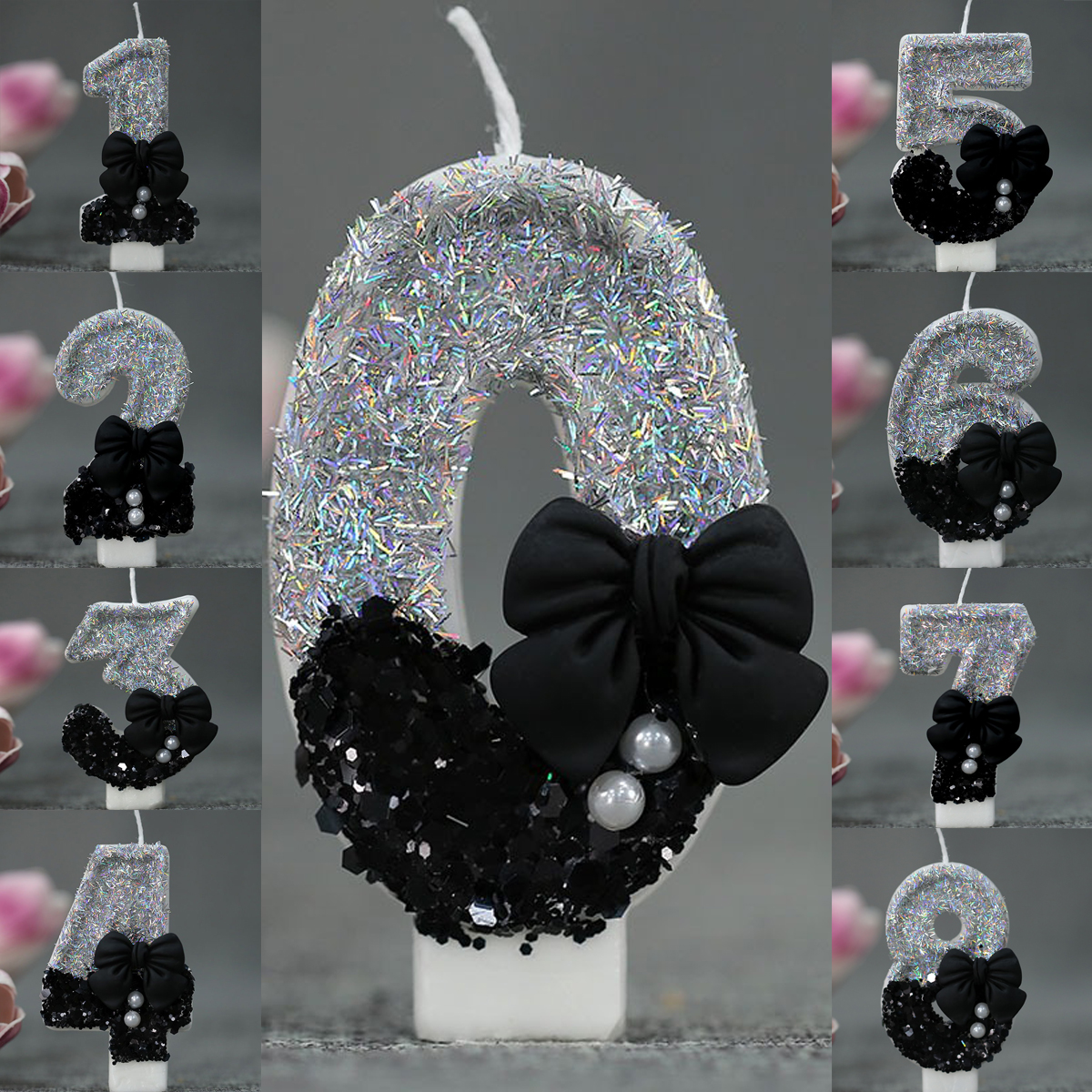 Midnight Bow & Pearl 0-9 Numbe - Candle Supply avis et prix