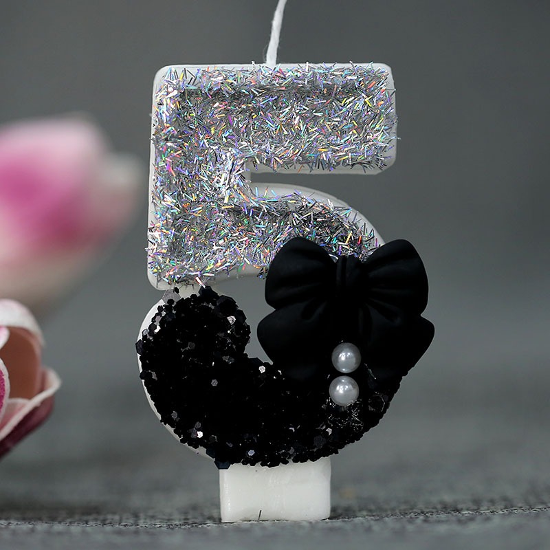Midnight Bow & Pearl 0-9 Numbe - Candle Supply avis et prix