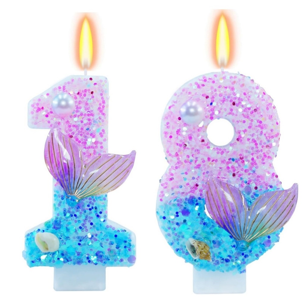 Mermaid Themed Birthday Candle - Candle Supply avis et prix