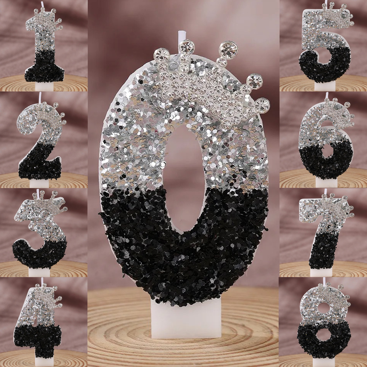 Black Silver Gradient Crown Ha - Candle Supply avis et prix